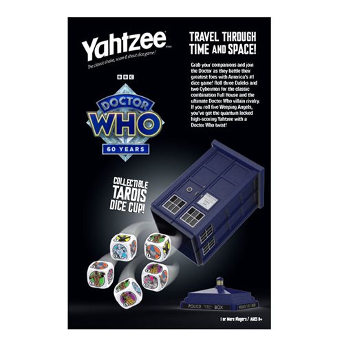 Doctor Who Tardis 60th Anniversary Yahtzee Game