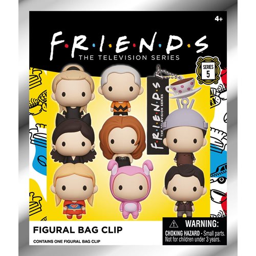 Friends Series 5 3D Foam Bag Clip Display Case of 24