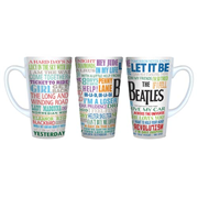 Beatles Greatest Hits 16 oz. Sublimated Latte Mug