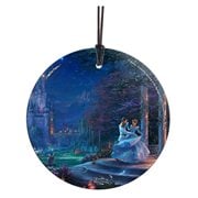 Disney Cinderella Dancing in the Starlight Thomas Kinkade StarFire Prints Hanging Glass Ornament