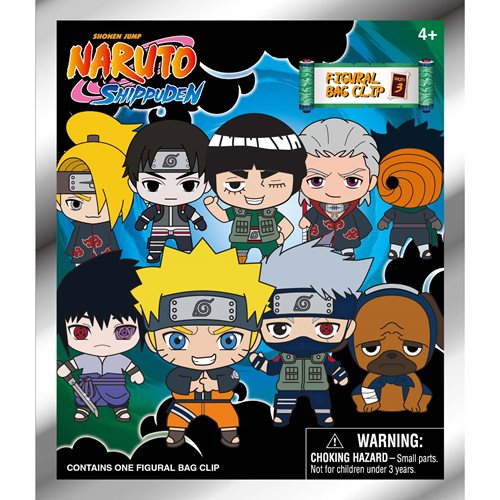 Naruto Series 3 Figural Bag Clip Display Case