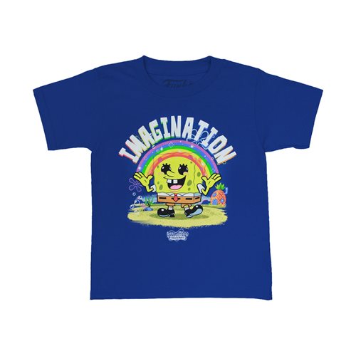 Spongebob Squarepants Spongebob Rainbow Pop! Key Chain with Blue Youth T-Shirt