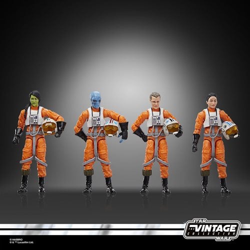 Star Wars The Vintage Collection X-Wing Pilot 3 3/4-Inch Action Figures 4-Pack