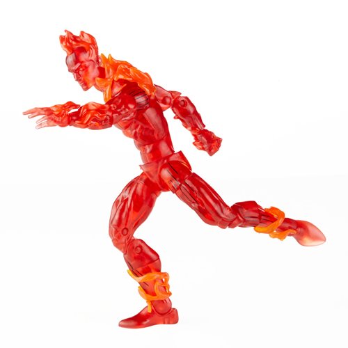 Fantastic Four Retro Marvel Legends Human Torch 6-Inch Action Figure