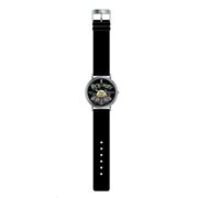 Rick and Morty Black Leather Strap Watch