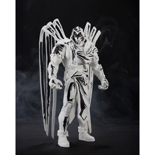 DC Multiverse Azrael Curse of the White Knight Sketch Gold Label 7-Inch Action Figure - Entertainment Earth Exclusive