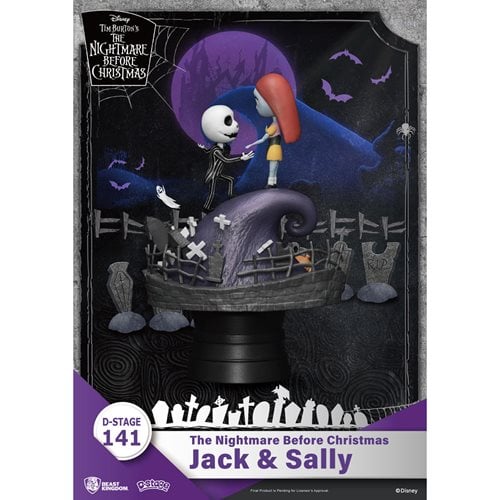 The Nightmare Before Christmas Jack and Sally DS-141 D-Stage Statue