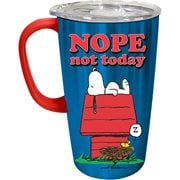 Peanuts Snoopy Nope Not Today 18 oz. Stainless Steel Travel Mug with Handle