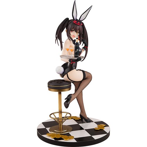 Date A Live Light Novel Kurumi Tokisaki: Black Bunny Version 1:7 Scale Statue