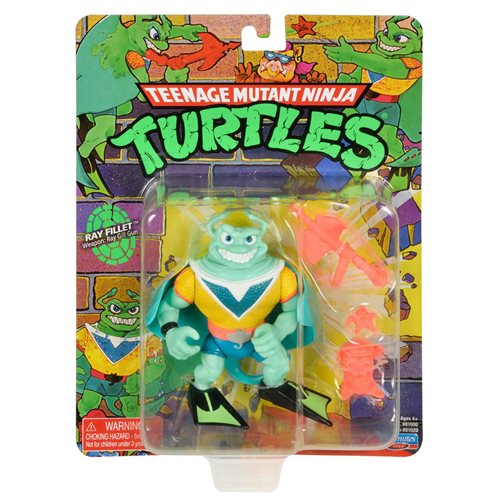 Teenage Mutant Ninja Turtles Original Classic Wave 5 Ray Fillet Action Figure, Not Mint