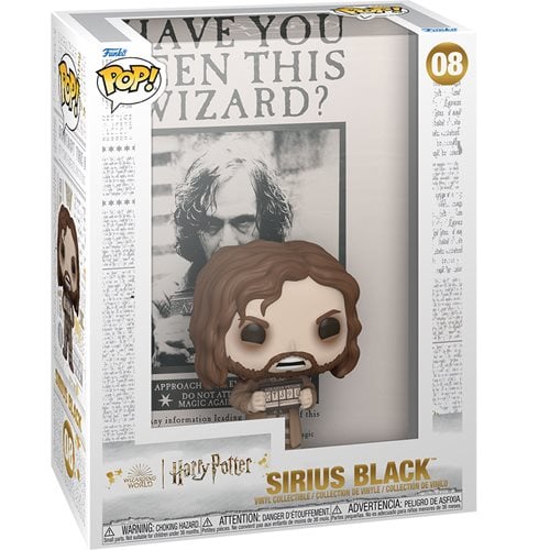 Harry Potter and the Prisoner of Azkaban Sirius Black Funko Pop! Cover Figure #08 with Case