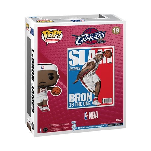 NBA SLAM LeBron James Funko Pop! Cover Figure with Case