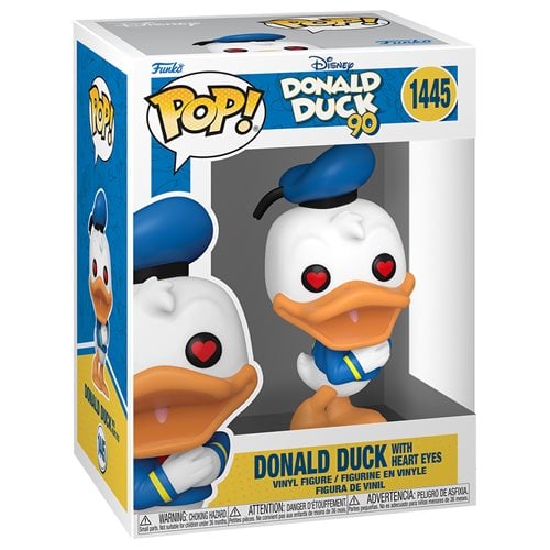 Donald Duck 90th Anniversary Donald Duck with Heart Eyes Funko Pop! Vinyl Figure #1445