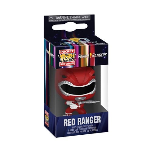 Mighty Morphin Power Rangers 30th Anniversary Red Ranger Funko Pocket Pop! Key Chain