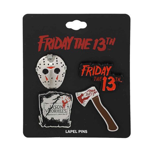 Friday The 13th Jason Vorhees Lapel Pin Set of 4