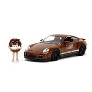 M&M's Porsche 911 1:24 Scale Die-Cast Metal Vehicle with Brown Figure