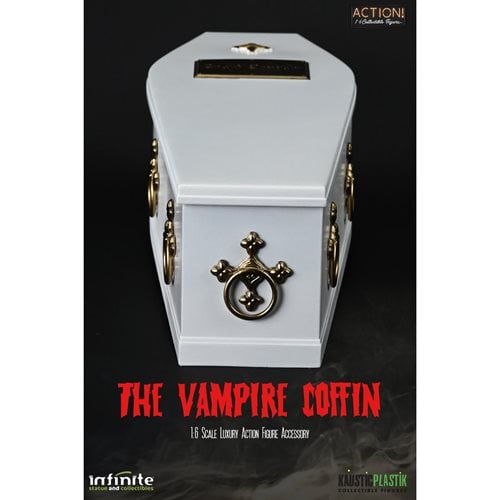 Horror of Dracula White Dracula Coffin 1:6 Scale Accessory