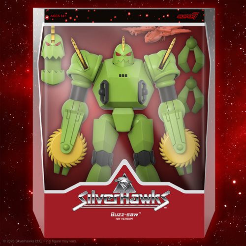 SilverHawks Ultimates Buzz-Saw (Toy Version) 7-Inch Action Figure