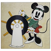 Mickey Mouse Ship Captain Minnie Mouse Stone Artwork