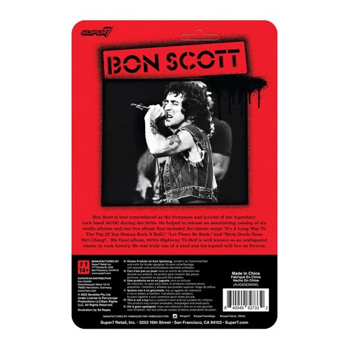 Bon Scott 3 3/4-Inch ReAction Figure