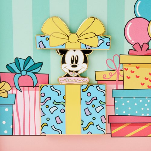 Mickey Mouse Birthday Present Sursprise 3-Inch Collector Box Pin