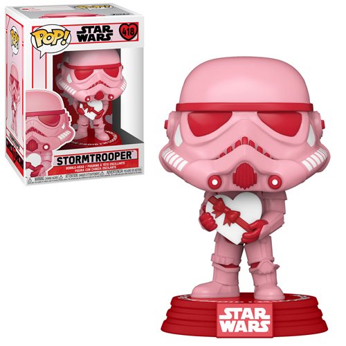 Star Wars Valentines Stormtrooper with Heart Funko Pop! Vinyl Figure #418