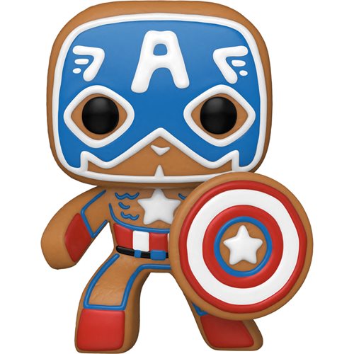 Marvel Holiday Gingerbread Captain America Funko Pop! Vinyl Figure #933