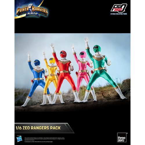 Power Rangers Zeo Rangers FigZero 1:6 Scale Action Figure 5-Pack