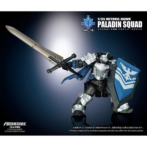 Archecore Ymirus Mithril Hawk Paladin Squad 1:35 Scale Action Figure Set of 3