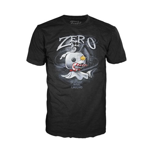 The Nightmare Before Christmas Zero with Candy Cane Adult Boxed Funko Pop! T-Shirt