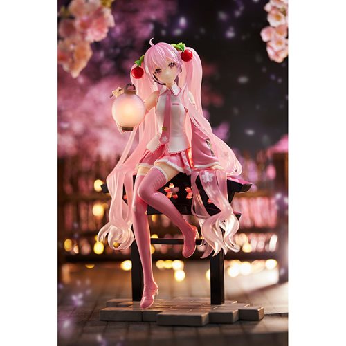Vocaloid Hatsune Miku Sakura Miku Lantern Version AMP+ Prize Statue