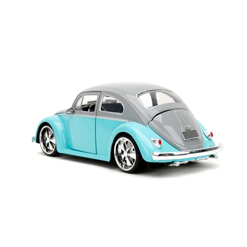 Punch Buggy 1959 Volkswagen Beetle Blue 1:24 Scale Die-Cast Metal Vehicle