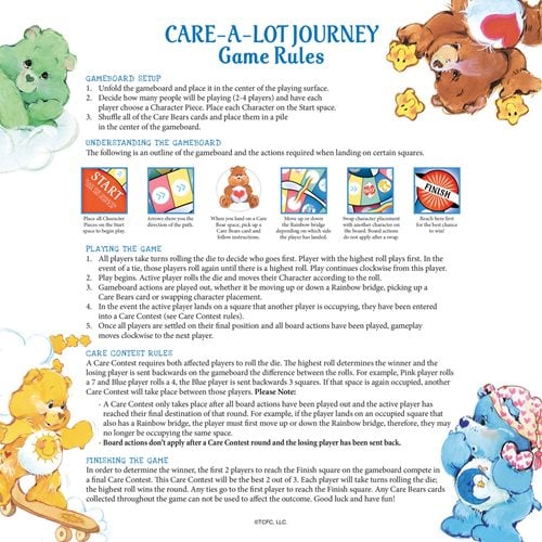 Care Bears Journey Board Game