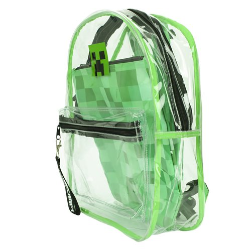 Minecraft Clear Backpack with Utility Pocket