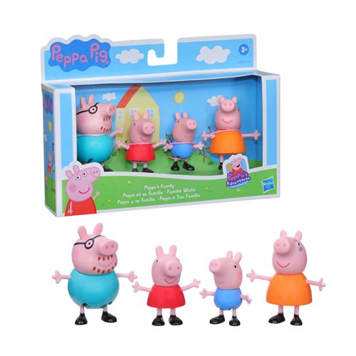 Peppa Pig Peppa’s Adventures Family Figure 4-Pack Wave 4