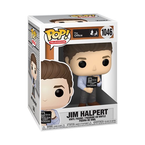 The Office Jim with Nonsense Sign Pop! Vinyl Figure