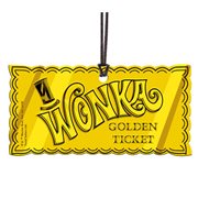 Willy Wonka and the Chocolate Factory Golden Ticket Hanging Acrylic Print