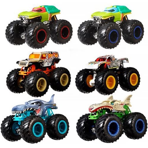 Hot Wheels Monster Trucks Demolition Doubles 1:64 Scale Mix 3 Vehicle 2-Pack Case of 8