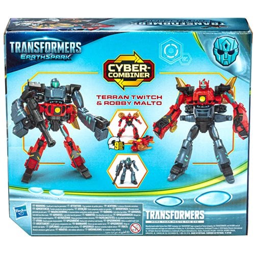 Transformers EarthSpark Cyber-Combiner Terran Twitch and Robby Malto