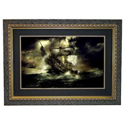 Pirates 2 Cursed Voyage LE Large Framed Canvas Giclee