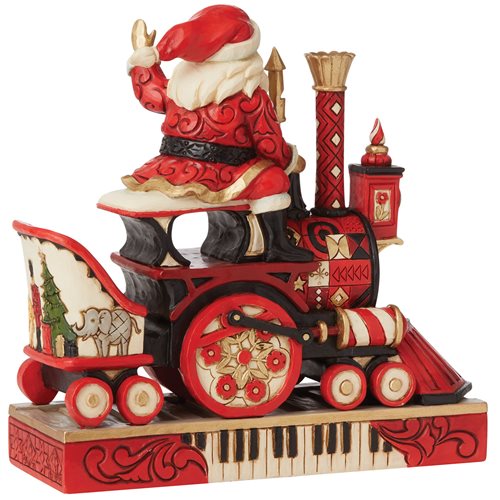 FAO Schwarz Santa Riding Train Explore A World Of Wonder by Jim Shore Statue