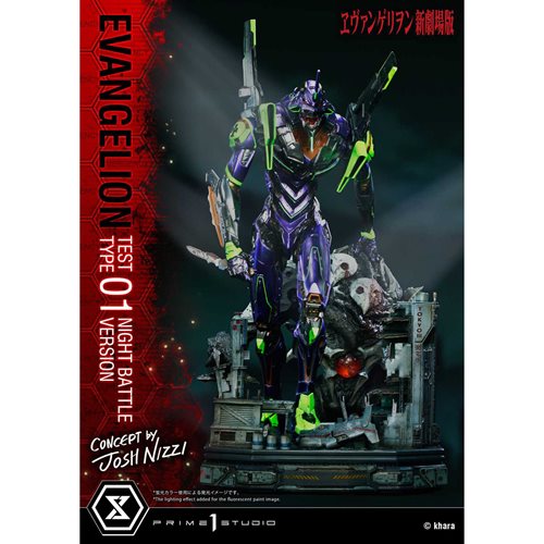 Neon Genesis Evangelion Test Type-01 Night Battle Version Ultimate Diorama Masterline Statue