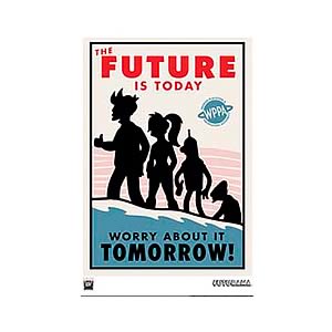 Futurama The Future Is Today LE Unframed Giclee Print