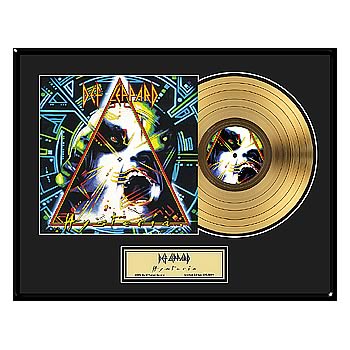 Def Leppard Hysteria Framed Gold Record
