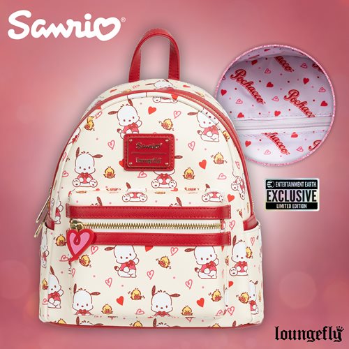 Sanrio Pochacco Hearts Mini-Backpack- Entertainment Earth Exclusive