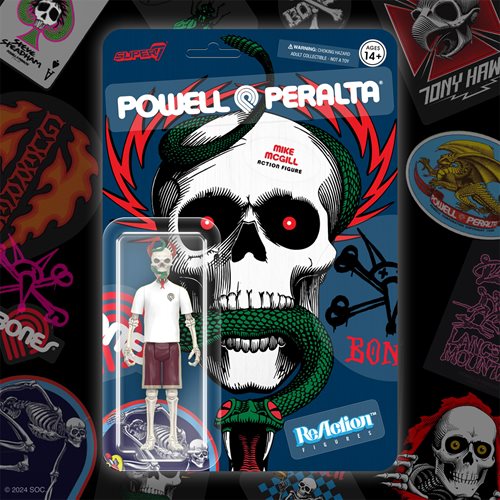 Powell-Peralta Mike McGill (Mt. Trashmore '85) 3 3/4-Inch ReAction Figure