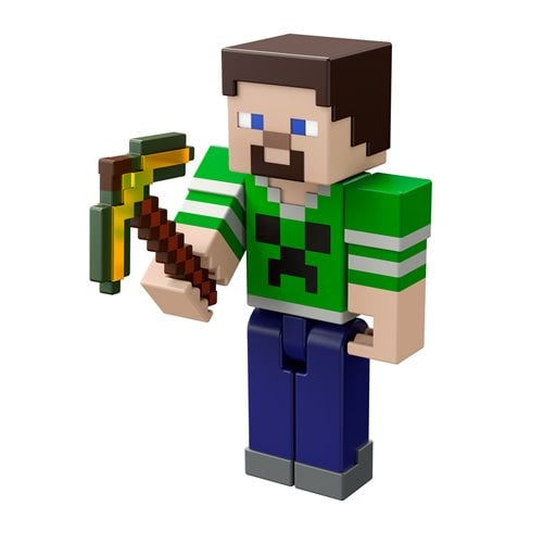 Minecraft Build-A-Portal Steve in Green Shirt Action Figure