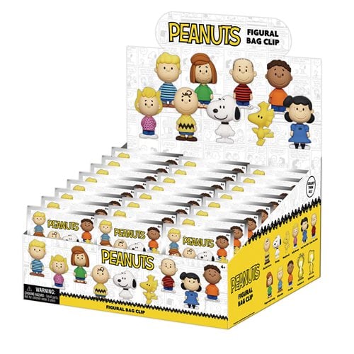 Peanuts 3D Foam Bag Clip Random 6-Pack