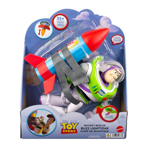 Toy Story Rocket Rescue Buzz Lightyear Action Figure Set with Sound