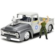 Hollywood Rides SF Guile 1956 F100 1:24 Vehicle & Figure